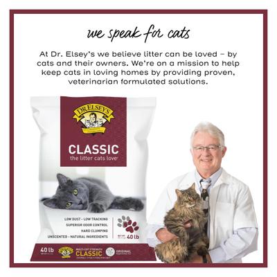 Show full view: Dr. Elsey's Classic Unscented Clumping Clay Cat Litter, 40-lb bag slide 7 of 13