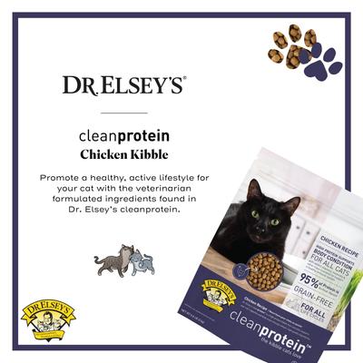 Show full view: Dr. Elsey's cleanprotein Chicken Kibble Cat Dry Food, 2.0-lb bag slide 4 of 13
