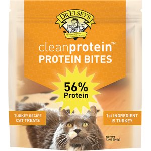 Dr. Elsey's cleanprotein Protein Bites Turkey Crunchy Cat Treats, 12-oz bag
