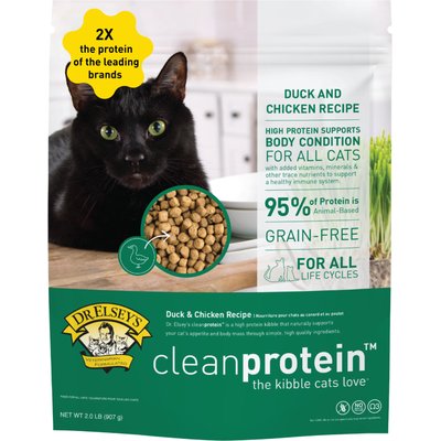Dr. Elsey's Dr. Elsey's cleanprotein Duck Kibble Cat Dry Food, 2-lb bag