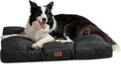 Bedsure Waterproof Oxford Fabric Crate Dog Bed, Black, Large