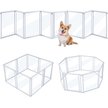 Show in main carousel: Unipaws Clear Dog Gate & Playpen, White, 24-in, 8-panel slide 1 of 7