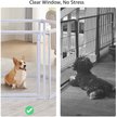 Show in main carousel: Unipaws Clear Dog Gate & Playpen, White, 24-in, 8-panel slide 6 of 7