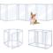 Show in main carousel: Unipaws Clear Dog Gate & Playpen, White, 24-in, 6-panel slide 1 of 7