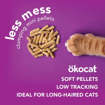 Show full view: Okocat Mini Pellets Unscented Clumping Wood Cat Litter, 27.5-lb bag slide 4 of 12
