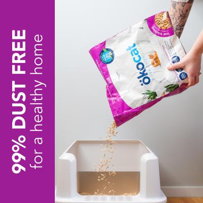 Show full view: Okocat Mini Pellets Unscented Clumping Wood Cat Litter, 27.5-lb bag slide 7 of 12