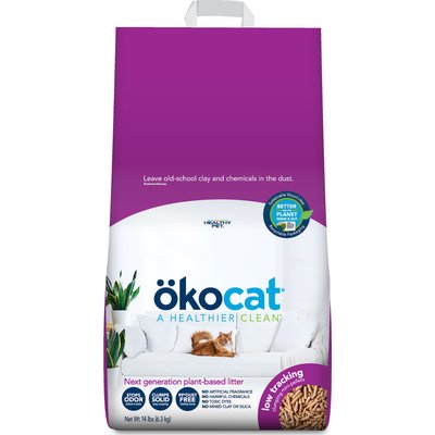 Okocat Okocat Mini Pellets Unscented Clumping Wood Cat Litter, 14-lb bag