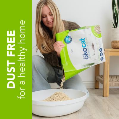 Show full view: Okocat Dust-Free Unscented Non-Clumping Paper Pellet Cat Litter, 8-lb bag slide 7 of 12