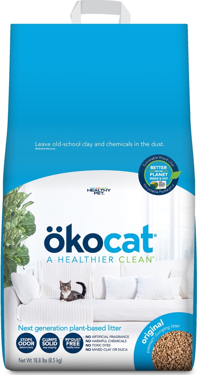 ökocat Original Premium Wood Clumping Cat Litter