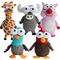 Show in main carousel: Nocciola Zoo Series with Strange Squeaky 5 Different Funny Sounds Dog Plush Toy, 5 count slide 1 of 8