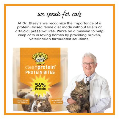 Show full view: Dr. Elsey's cleanprotein Protein Bites Turkey Crunchy Cat Treats, 6-oz bag slide 7 of 9