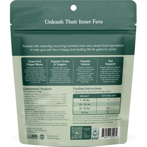Fera Pets Whole Food Multivitamin Powder Topper for Dogs & Cats, 3.7-oz pouch