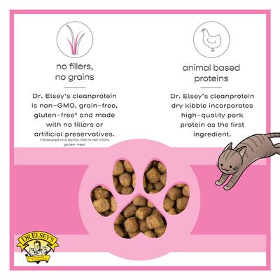 Show full view: Dr. Elsey's cleanprotein Protein Bites Pork Crunchy Cat Treats, 12-oz bag slide 6 of 8