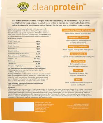 Show full view: Dr. Elsey's cleanprotein Protein Bites Turkey Crunchy Cat Treats, 6-oz bag slide 3 of 9