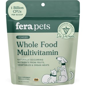 Fera Pets Whole Food Multivitamin Powder Topper for Dogs & Cats, 3.7-oz pouch