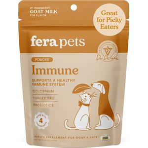 Fera Pets Immune Goat Milk Powder Supplement for Dogs & Cats, 6.34-oz pouch