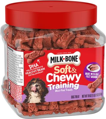 Show full view: Milk-Bone Filet Mignon Soft & Chewy Dog Training Treats, Mini, 18-oz bag slide 4 of 9
