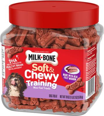 Show full view: Milk-Bone Filet Mignon Soft & Chewy Dog Training Treats, Mini, 18-oz bag slide 5 of 9