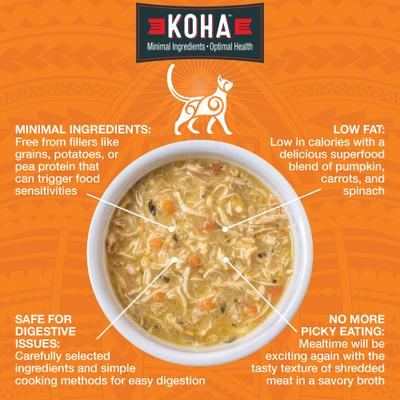 Show full view: KOHA Pure Shreds Chicken Breast Entrée Grain-Free Wet Cat Food, 5.5-oz can, case of 12 slide 3 of 8