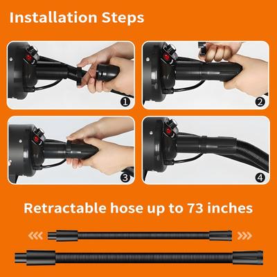 Show full view: PetNF 3.2 HP High Velocity Dog Hair Dryer, Black slide 9 of 9