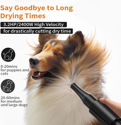 Show full view: PetNF 3.2 HP High Velocity Dog Hair Dryer, Black slide 2 of 9