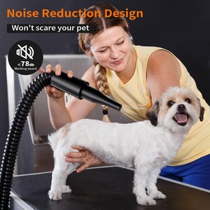 PetNF 3.2 HP High Velocity Dog Grooming Dryer, Black