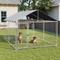 Show in main carousel: Wooflex Heavy Duty Outdoor Dog Kennel with Roof & Metal Gate, 7.5 x 7.5-ft slide 6 of 8