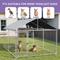 Show in main carousel: Wooflex Heavy Duty Outdoor Dog Kennel with Roof & Metal Gate, 7.5 x 7.5-ft slide 5 of 8