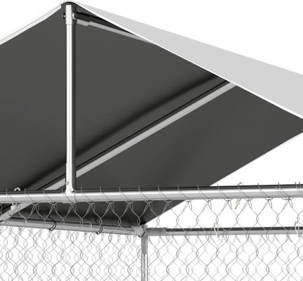 Show full view: Wooflex Heavy Duty Outdoor Dog Kennel with Roof & Metal Gate, 7.5 x 7.5-ft slide 8 of 8