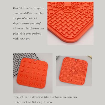Show full view: Supet Silicone Dog & Cat Lick Mat, Orange slide 5 of 7