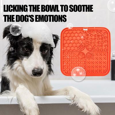 Show full view: Supet Silicone Dog & Cat Lick Mat, Orange slide 2 of 7