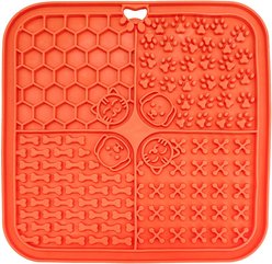 Supet Silicone Dog & Cat Lick Mat, Orange
