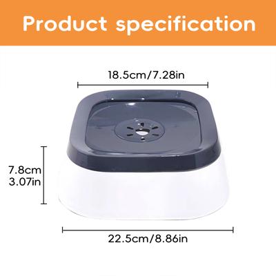 Show full view: Supet Floating Dog & Cat Water Bowl, Blue slide 6 of 8