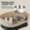 Show in main carousel: Supet One-piece Double Stainless Steel Dog Bowl, Grey slide 6 of 9