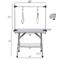 Show in main carousel: Cesicia Folding Stainless Steel Frame Dog Grooming Table with Adjustable Arm & Clamps, Silver Gray, 36 x 24 x 30-in slide 6 of 6