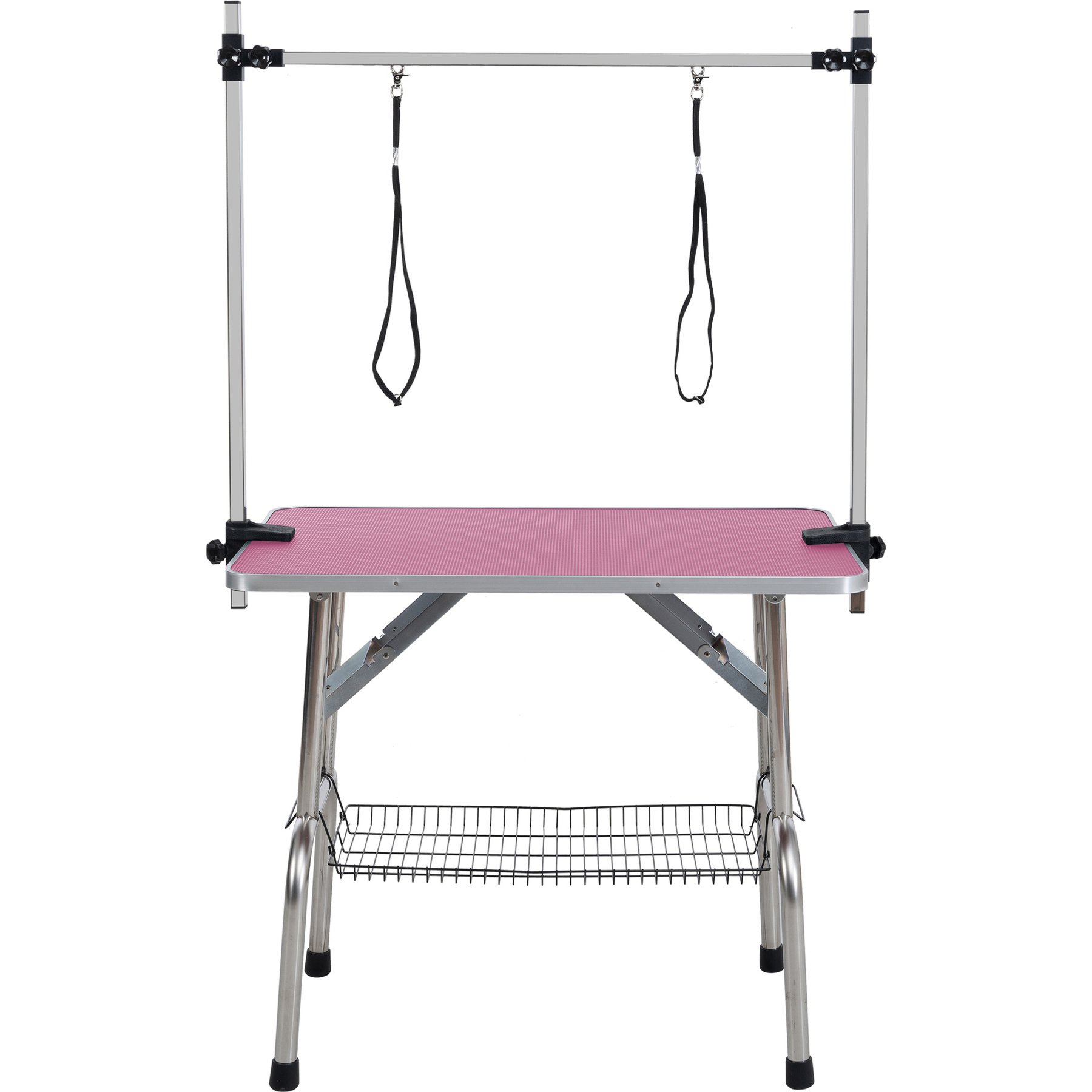 Cesicia Folding Dog & Cat Grooming Table, Pink, 42-in