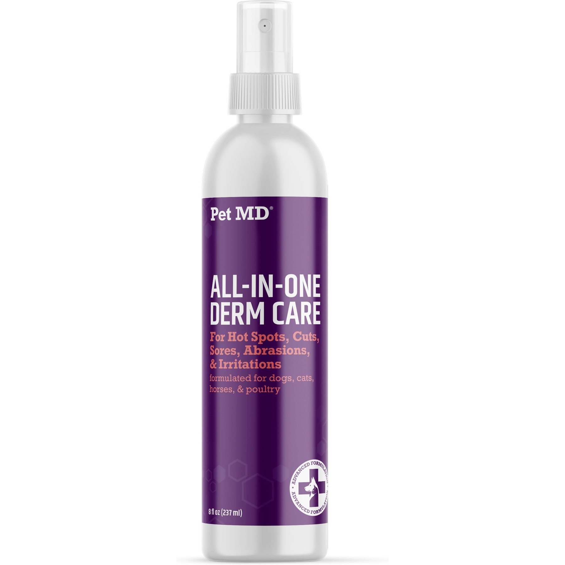 Pet MD All-in-One Dog Derm Skin Care Treatment Spray, 8-fl oz bottle
