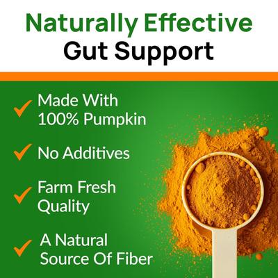 Show full view: PawfectChew Pumpkin Powder Fiber Supplement for Dogs, 8-oz jar slide 4 of 9