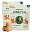 Woof Pupsicle Pops Refills Beef & Peanut Butter Grain-Free Lickable Dog Treats, Large, 14 count