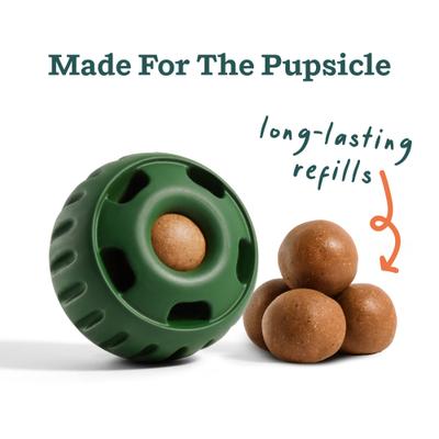 Show full view: Woof Pupsicle Pops Refills Chicken & Peanut Butter Grain-Free Lickable Dog Treats, X-Large, 10 count slide 3 of 8