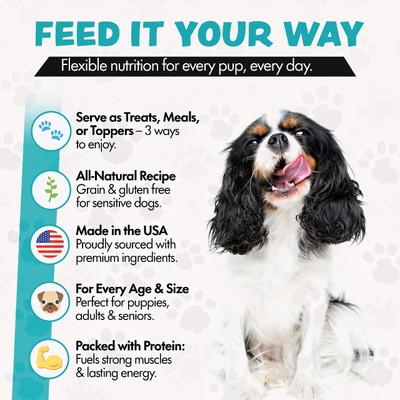 Show full view: Sprankles Beef Recipe Freeze-Dried Raw Dog Food, 8-oz bag slide 4 of 11