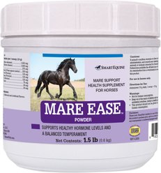 SmartEquine Mare Ease Powder Horse Calming Supplement, 1.5-lb jar
