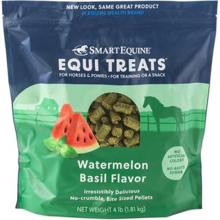SmartEquine Equi Treats Watermelon Basil Pellet Horse Supplement, 4-lb bag slide 1 of 7