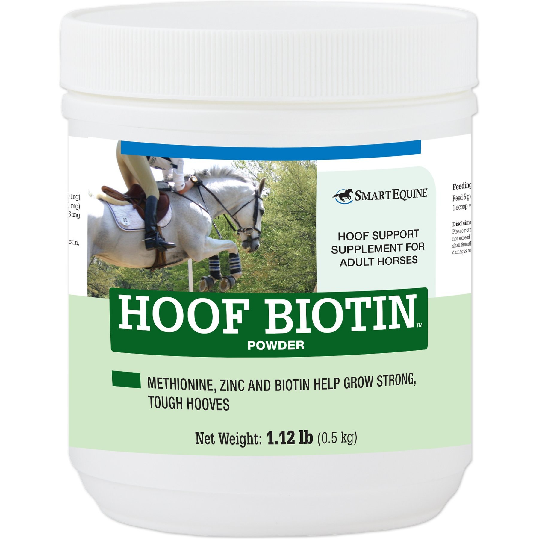SmartPak Hoof Biotin Powder Horse Supplement, 18-oz jar