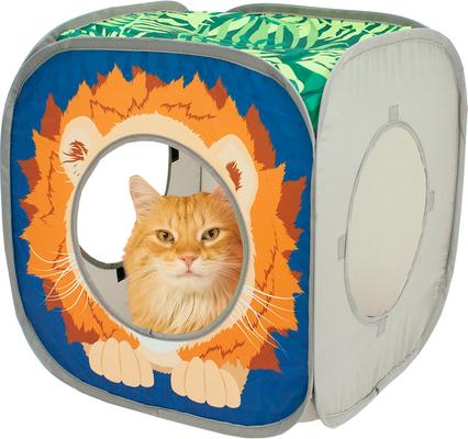 Show full view: Kitty City Safari Jungle Play Cube Interactive Cat Toy House slide 4 of 11