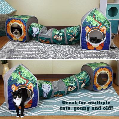 Show full view: Kitty City Safari Jungle Combo Collapsible Cat House slide 3 of 10