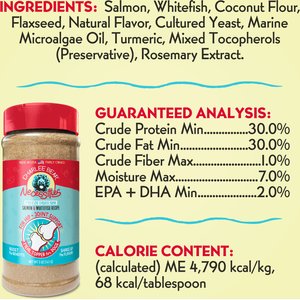 Charlee Bear Necessities Freeze-Dried Salmon & Whitefish Recipe Hip & Joint Support Grain-Free Dog Food Topper, 5-oz jar