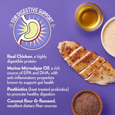 Show full view: Charlee Bear Necessities Freeze-Dried Chicken Recipe Digestive Health Support Grain-Free Dog Food Topper, 1-oz jar slide 5 of 10