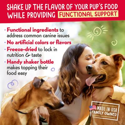 Show full view: Charlee Bear Necessities Freeze-Dried Chicken Recipe Digestive Health Support Grain-Free Dog Food Topper, 1-oz jar slide 6 of 10