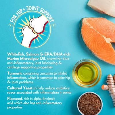 Show full view: Charlee Bear Necessities Freeze-Dried Salmon & Whitefish Recipe Hip & Joint Support Grain-Free Dog Food Topper, 5-oz jar slide 5 of 10